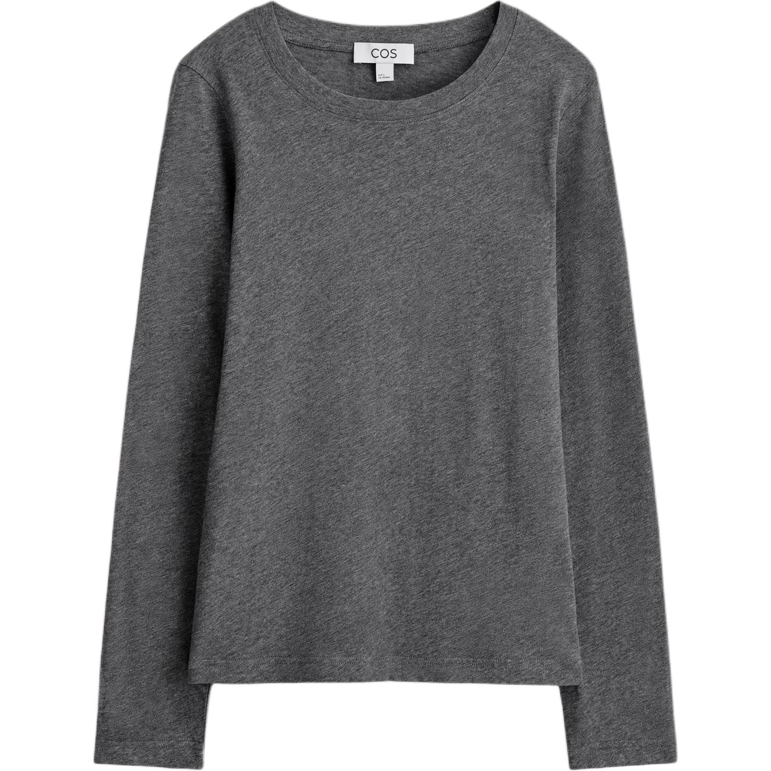 

COS Футболка Women's Gray Crew Neck Moderate