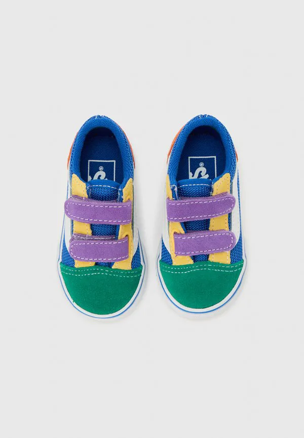 Классические скейтбордистские кроссовки унисекс Vans, Blue/Multi-Coloured — фото 4
