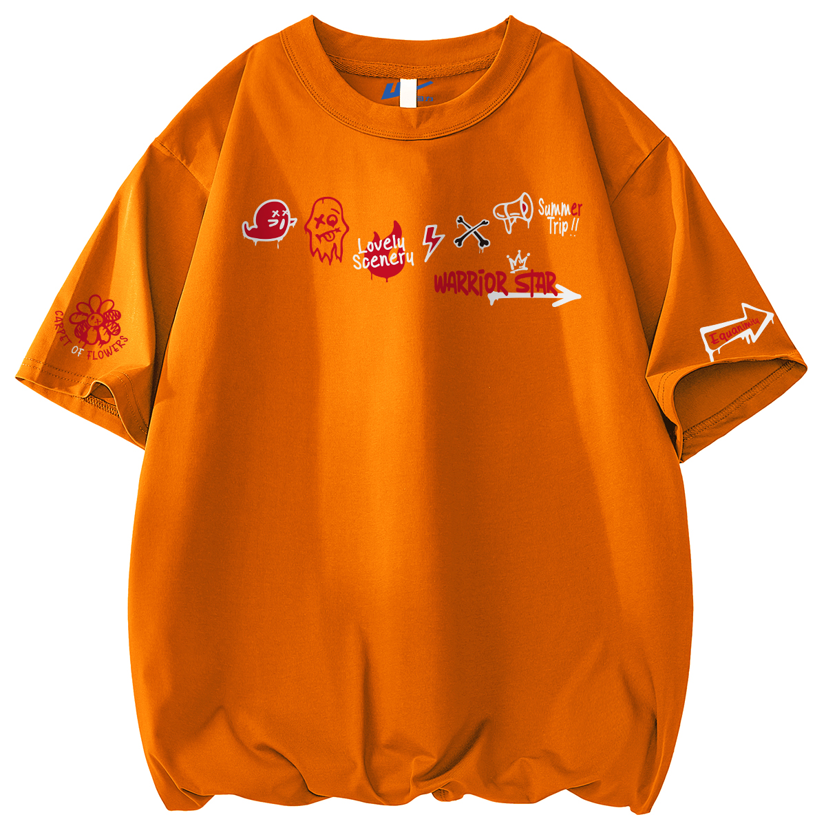 

Футболка Unisex Crew Neck Moderate Heavyweight WARRIOR, оранжевый (heavyweight and 100% cotton)