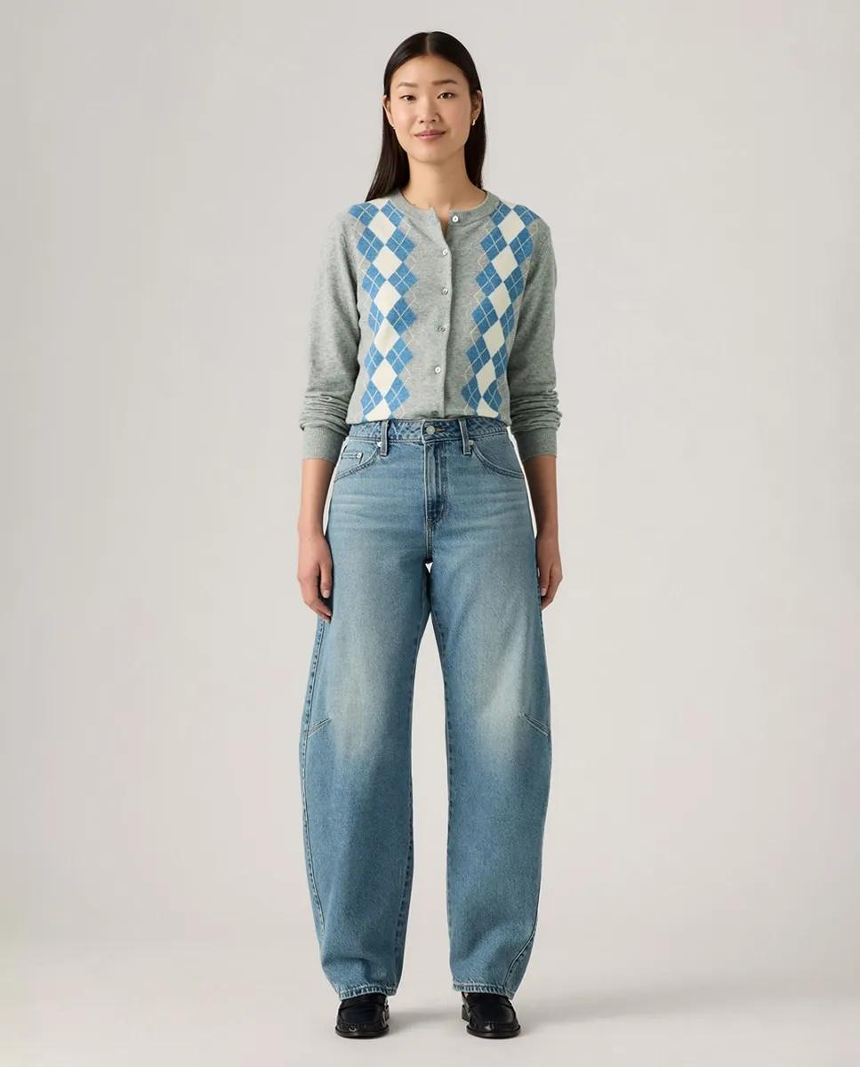 

Женские джинсы-вареные Baggy Dad Barrel Levi's, светло-голубой