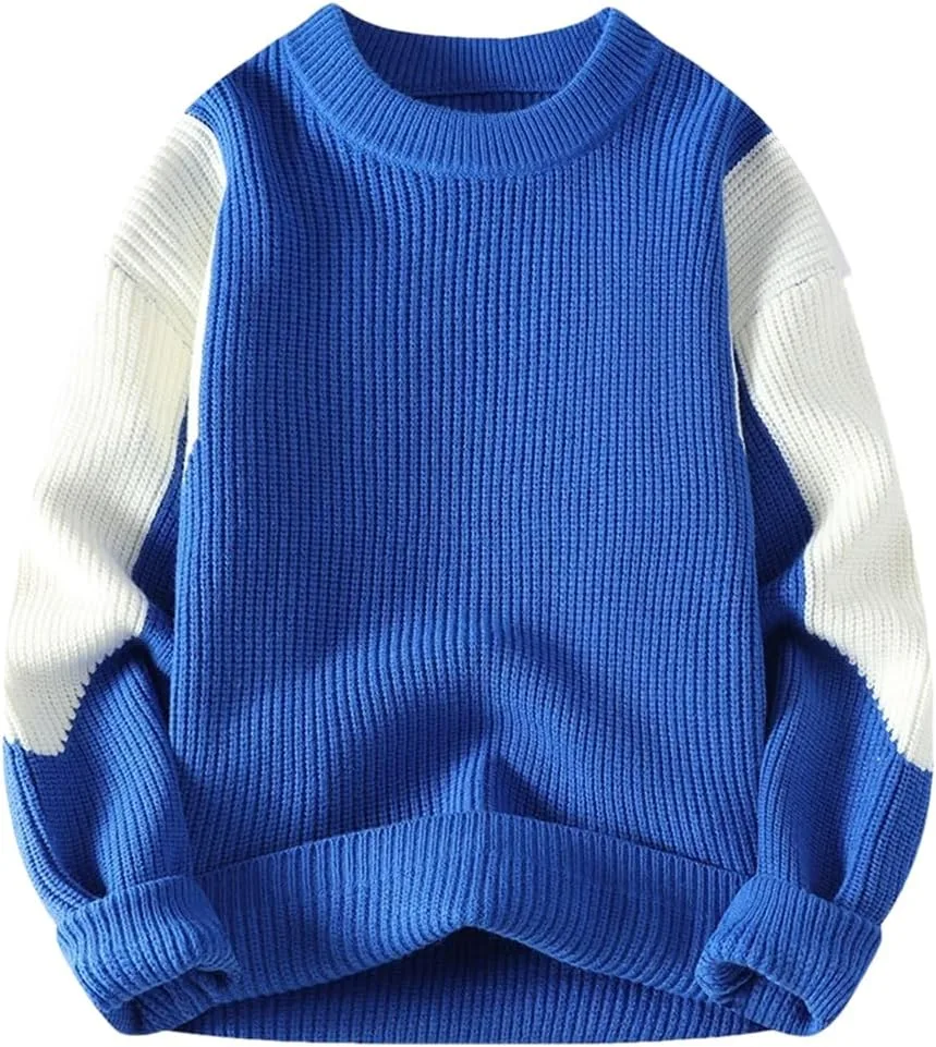 

Свитер мужской Hamthuit осенне-зимний, вязаный, сплиц, мягкий и теплый, O Neck