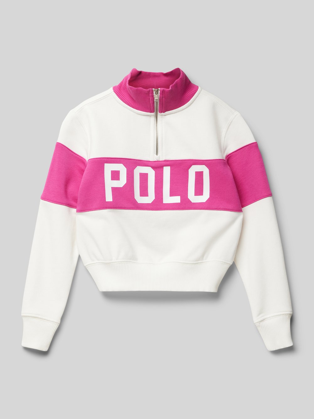 

Укороченная толстовка с этикеткой Polo Ralph Lauren Kids, розовый