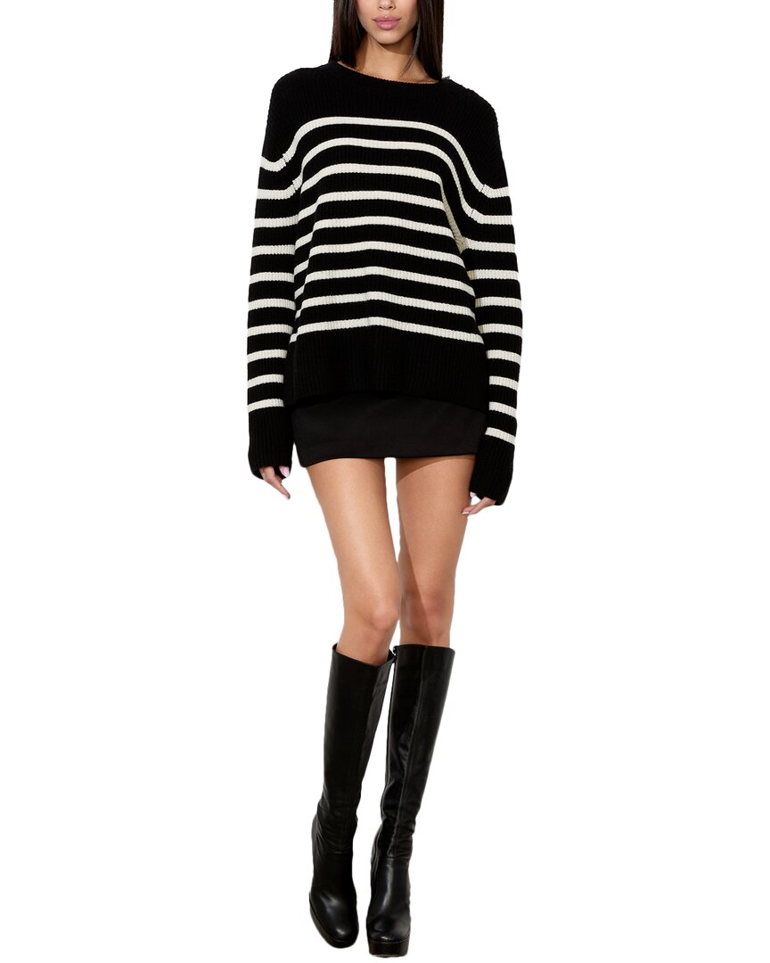 

Alice + Olivia Harold Свитер из шерстяной смеси, черный