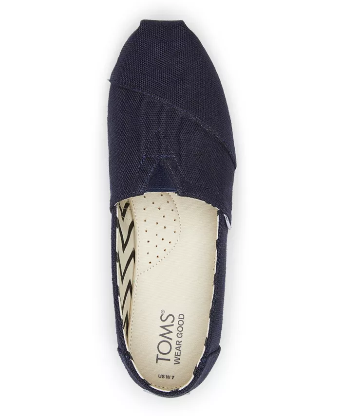Женские эспадрильи Classic Heritage Canvas Slip-On TOMS, синий — фото 4