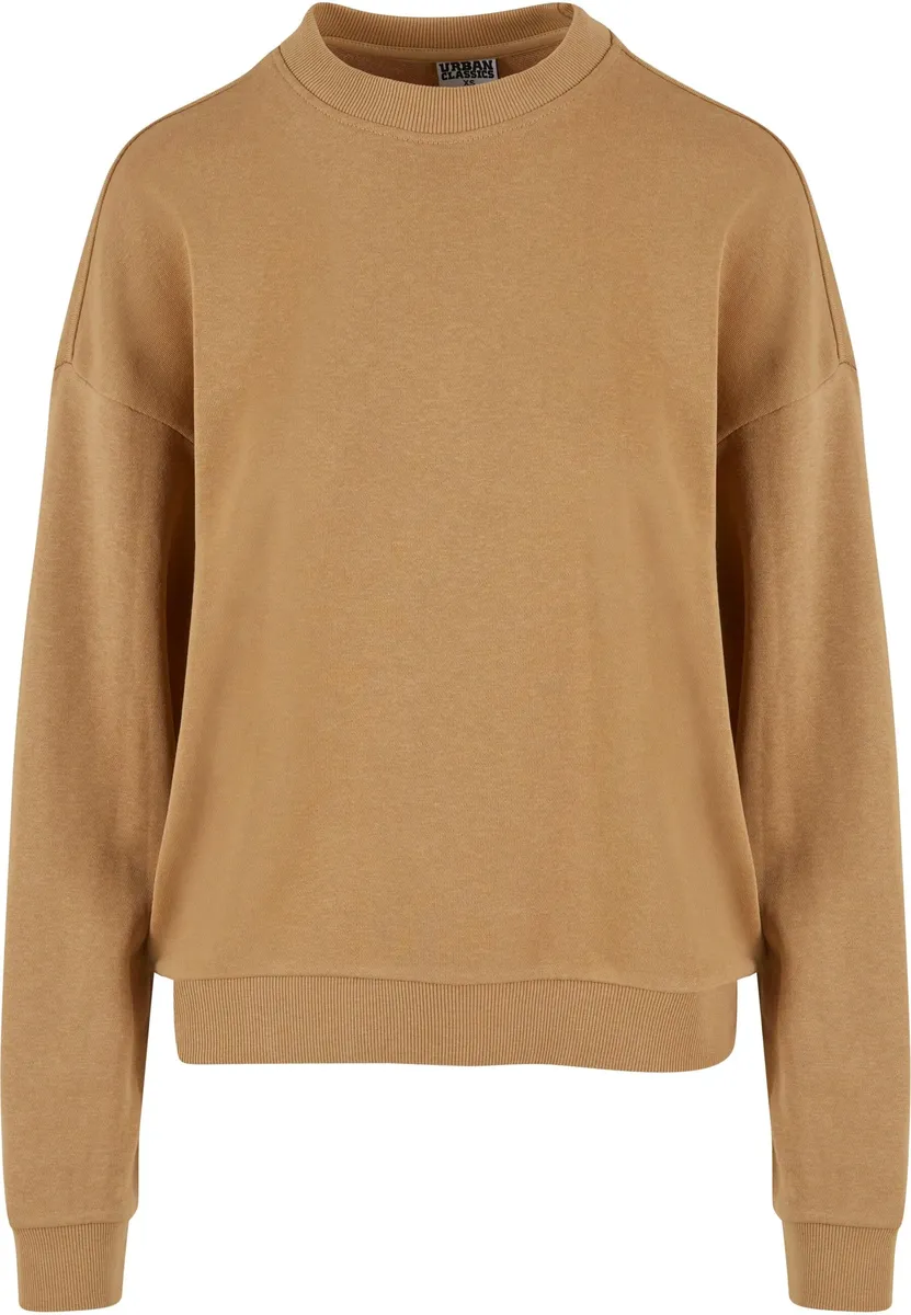 

URBAN CLASSICS Свитер "URBAN Classics Ladies Ladies Oversized Light Terry Crewneck", бежевый