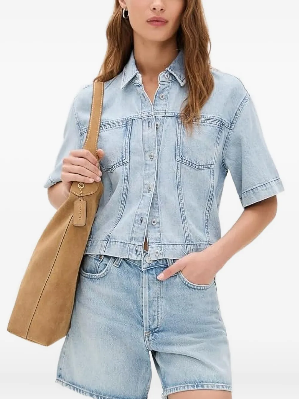 

Рубашка с короткими рукавами Rag & Bone, синий