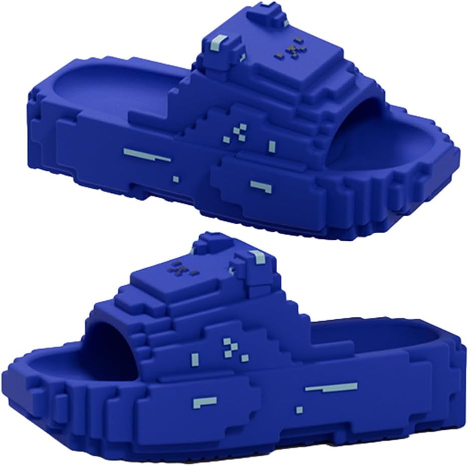 

Домашние тапочки Yafirgeer в виде медведя для женщин и мужчин, ПВХ-подошва, стильные, противоскользящие, для дома и улицы, темно-синий