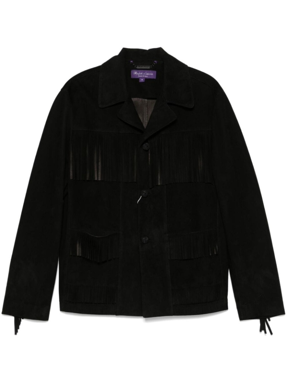 

Куртка с бахромой Ralph Lauren Purple Label, черный