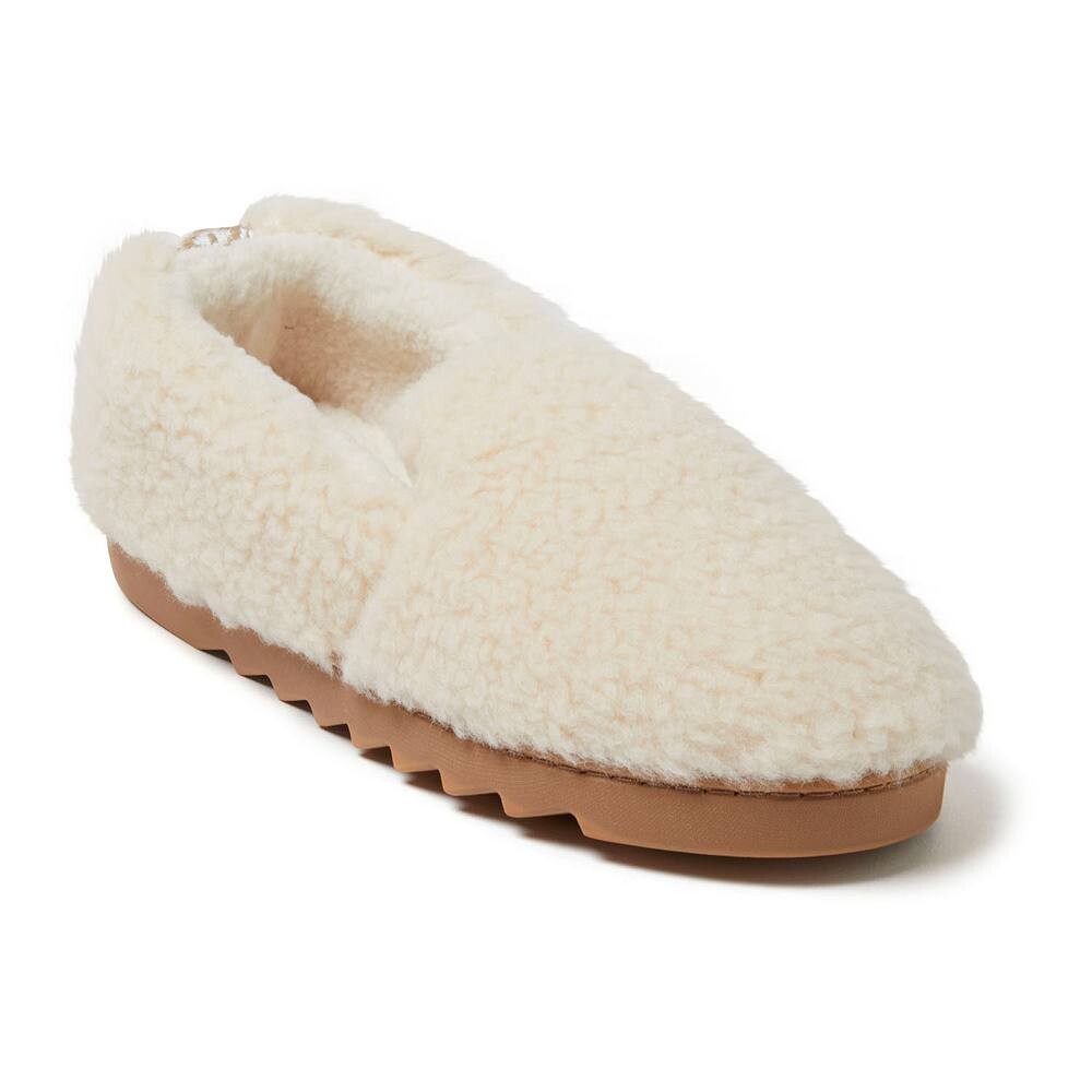 

Женские плюшевые тапочки Dearfoams Candace, цвет Creme Brulee