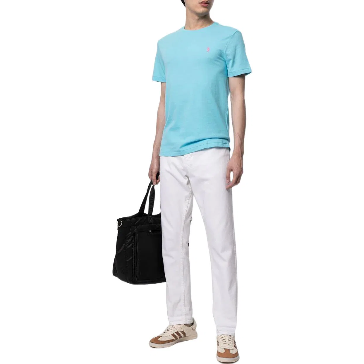 Футболка Polo Pony из хлопка Polo Ralph Lauren, Light Blue — фото 3