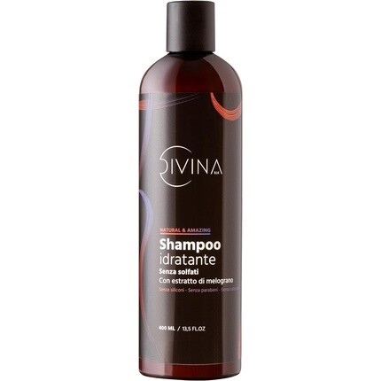 

Увлажняющий шампунь для афро-натуральных и удивительных волос от Divina Blk с экстрактом граната 400мл