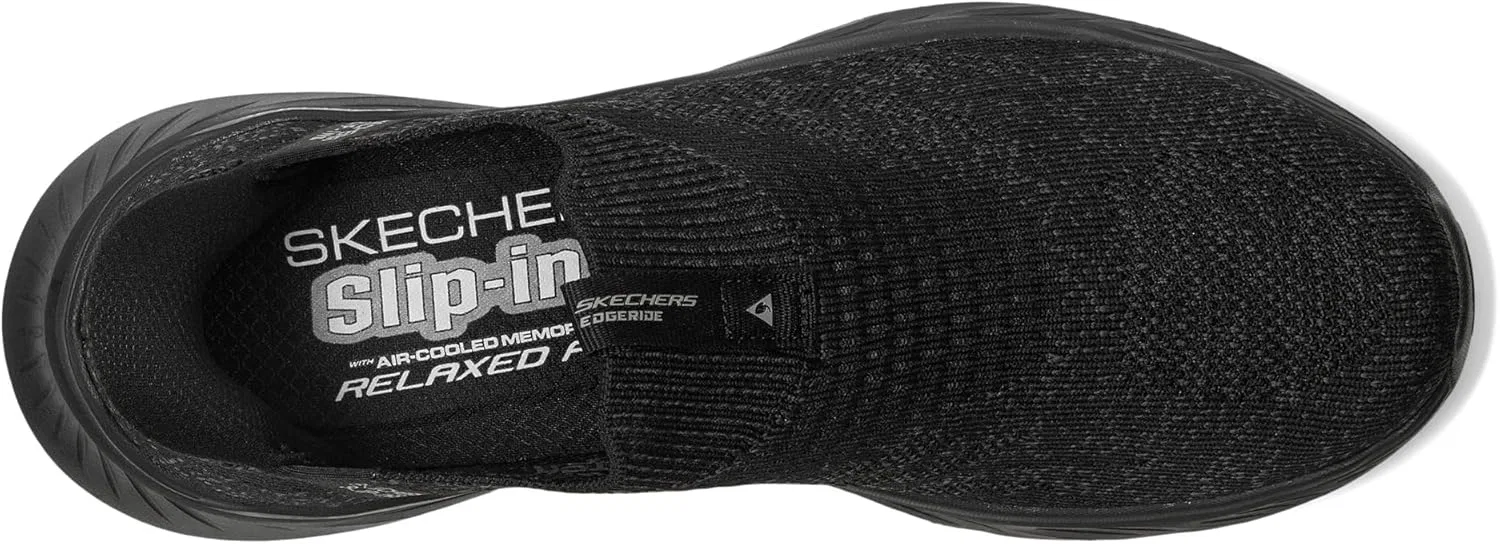 Мужские кроссовки Skechers Edgeride Commissioner Hands Free Slip-in, Black — фото 3