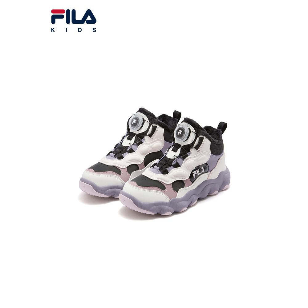 Средние детские повседневные кроссовки для детей 3-7 лет FILA, черный/Subtle Pink-FBD — фото 4