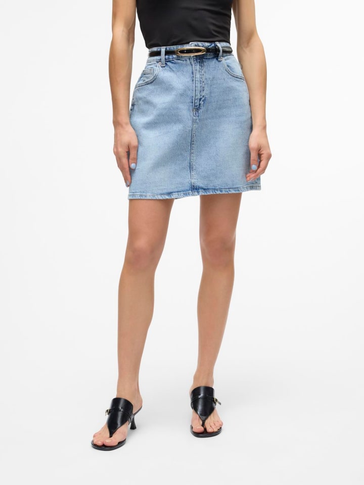 

Юбка длиной до колена Vero Moda, светло-синий