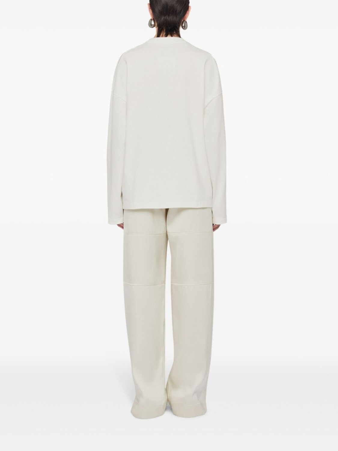 

Jil Sander лонгслив с логотипом, белый