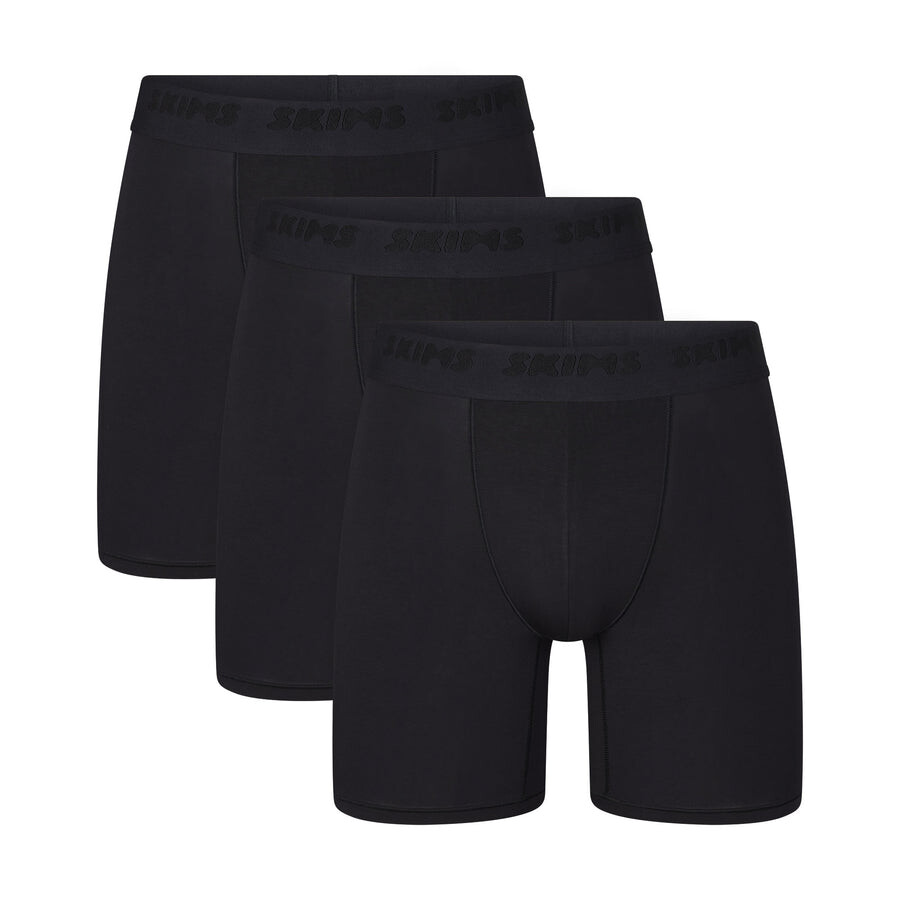 

Мужские 5" боксеры, 3 шт. SKIMS Skims Stretch, цвет Obsidian