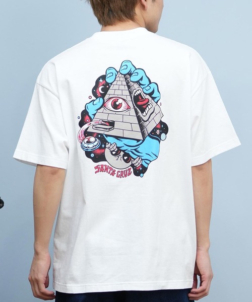 

Футболка с коротким рукавом, с принтом на спине SANTA CRUZ, белый