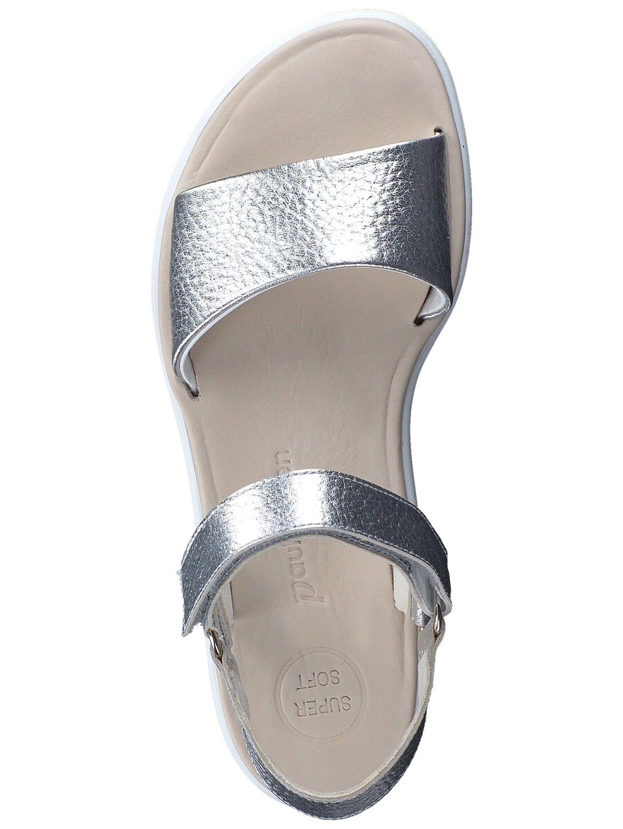 Босоножки на высоком каблуке Paul Green Strap Sandals, серебряный — фото 4