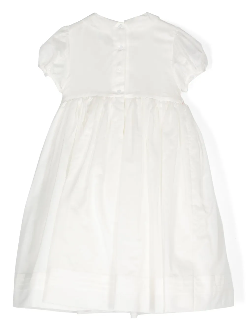 Расклешенное платье со складками POLO RALPH LAUREN KIDS, белый — фото 2