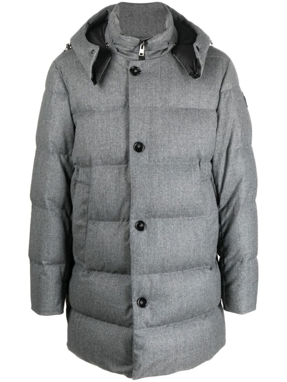 

Woolrich парка-пуховик на пуговицах, серый