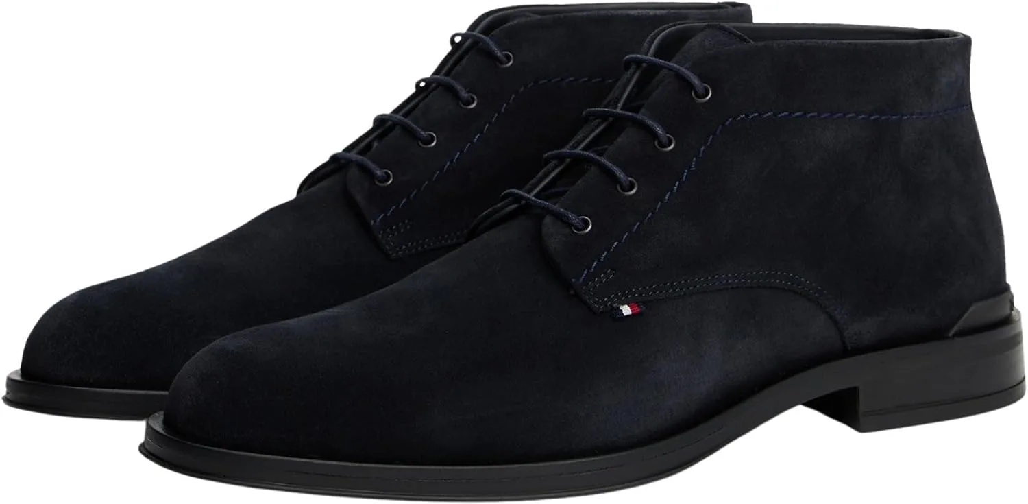 Мужские деловые ботинки Tommy Hilfiger Hilfiger SDE Boot Fm0fm05579 Low Boots, голубой — фото 4