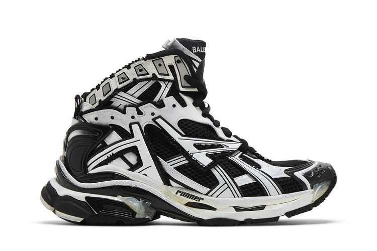 

Кроссовки Balenciaga Runner High 'White Black', белый