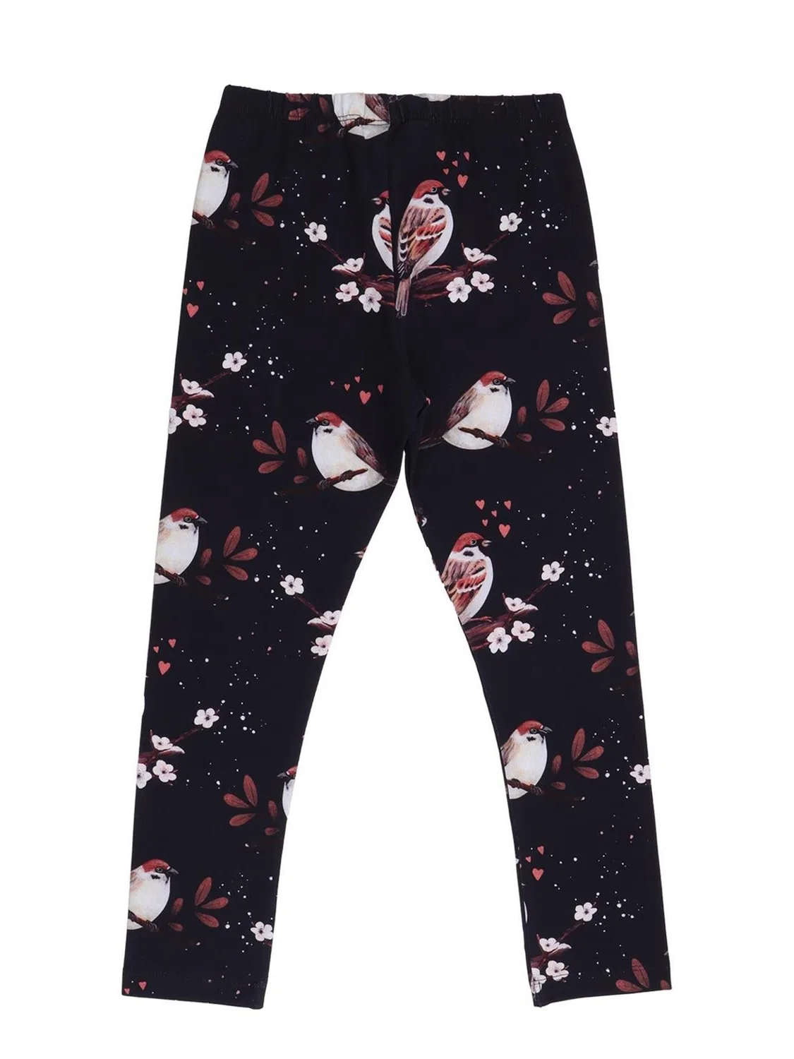 Узкие леггинсы Walkiddy Little Sparrows Leggings черного цвета — фото 3