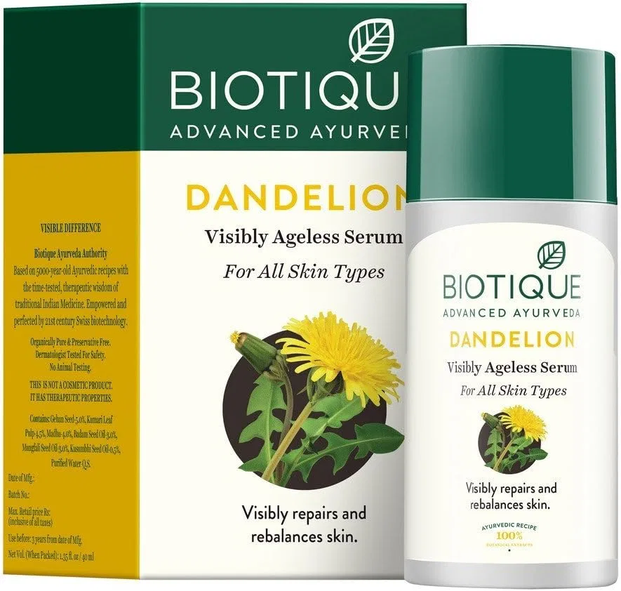 Сыворотка осветляющая с одуванчиком Ech Biotiue Bio Dandelion Visibly Ageless Serum, 40 мл