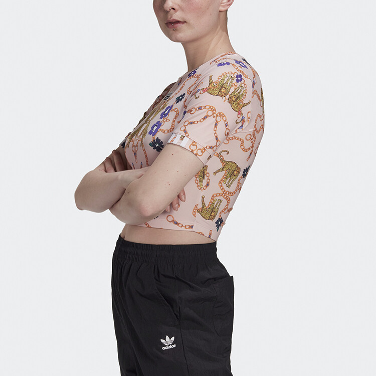 Укороченный топ женский многоцветный Adidas Originals — фото 3