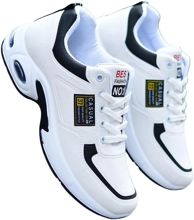 

Кроссовки большого размера для мужчин с низким верхом - удобные, с воздушной амортизацией и поглощающие удары. Подходят для повседневной носки на улице и занятий спортом Clolinde, белый