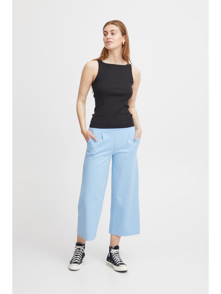 

ICHI Повседневные брюки прямого кроя IHKATE, цвет «Плациевый синий»