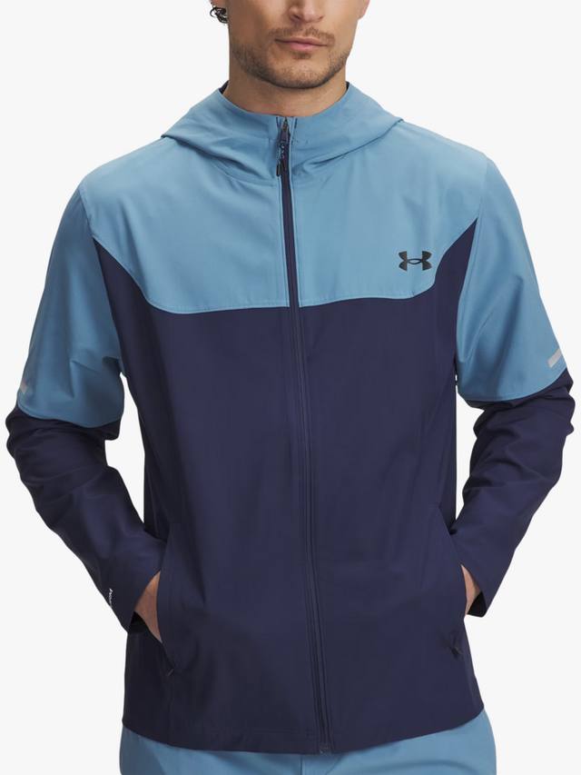 

Мужская утилитарная куртка Tech с водонепроницаемым покрытием Under Armour, Blue Smoke / White