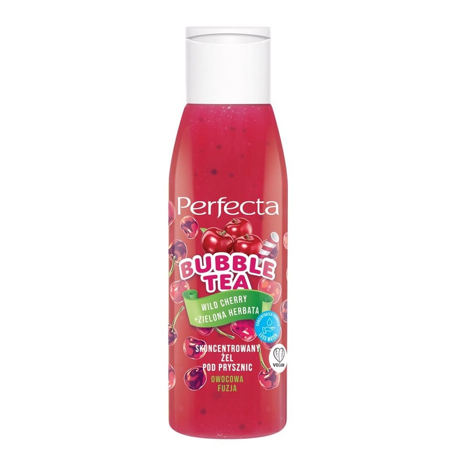 

Perfecta, Bubble Tea, Концентрированный гель для душа, Дикая вишня+Зеленый чай Mini, 100 мл