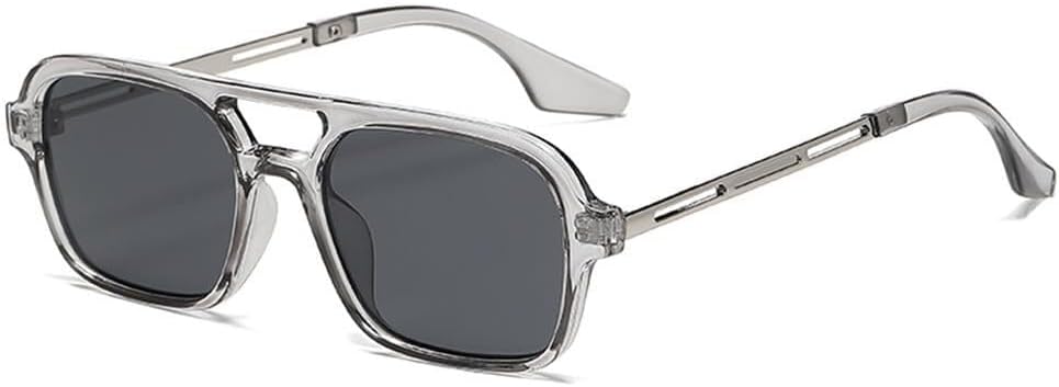 

Женские солнцезащитные очки конфетного цвета с двойной перемычкой, мужские градиентные, с защитой от УФ-излучения UV400, для занятий спортом на открытом воздухе, бега и езды на велосипеде LXLHWN, Grey Black