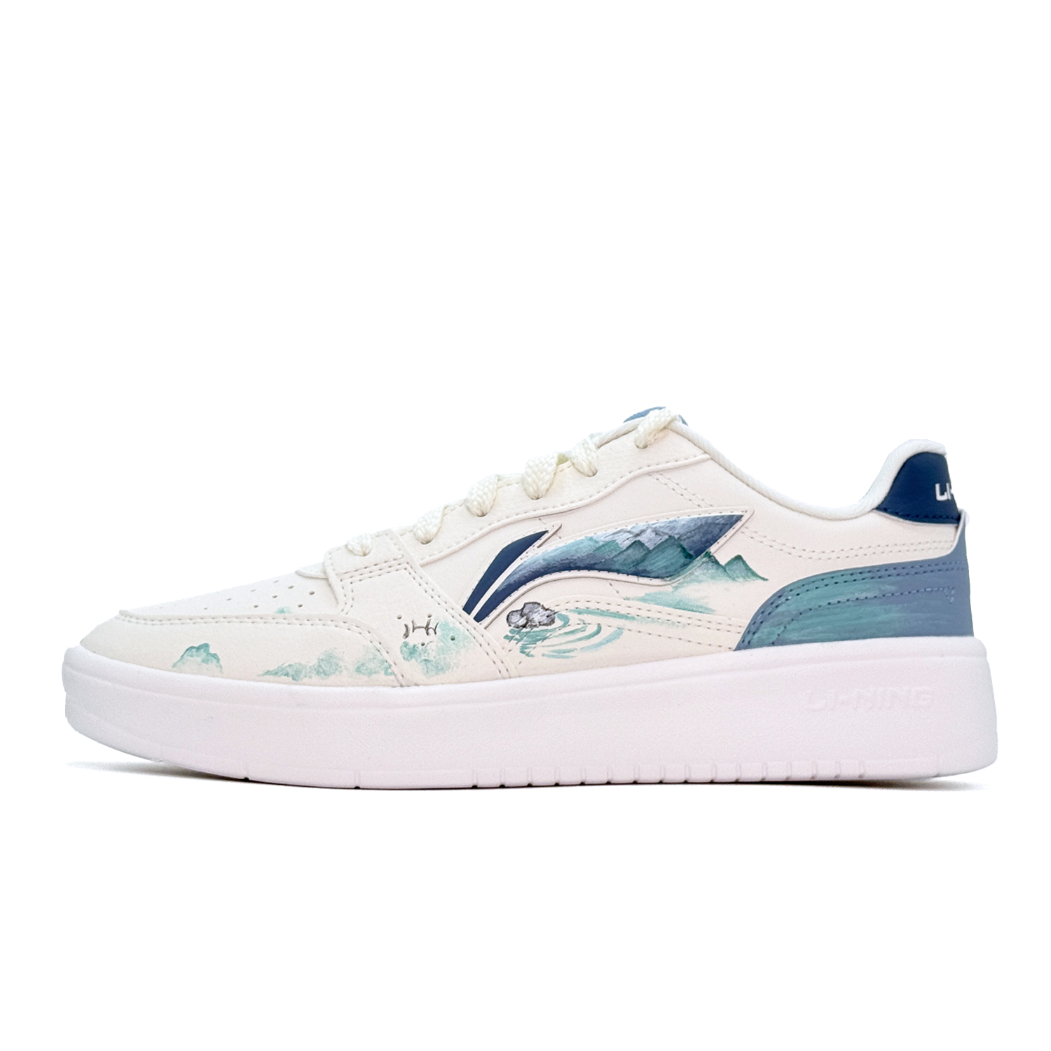 

Li-Ning Кроссовки Li Ning Sycee V3 Between Mountains And Waters Low Top Skateboard, мужские, Green New