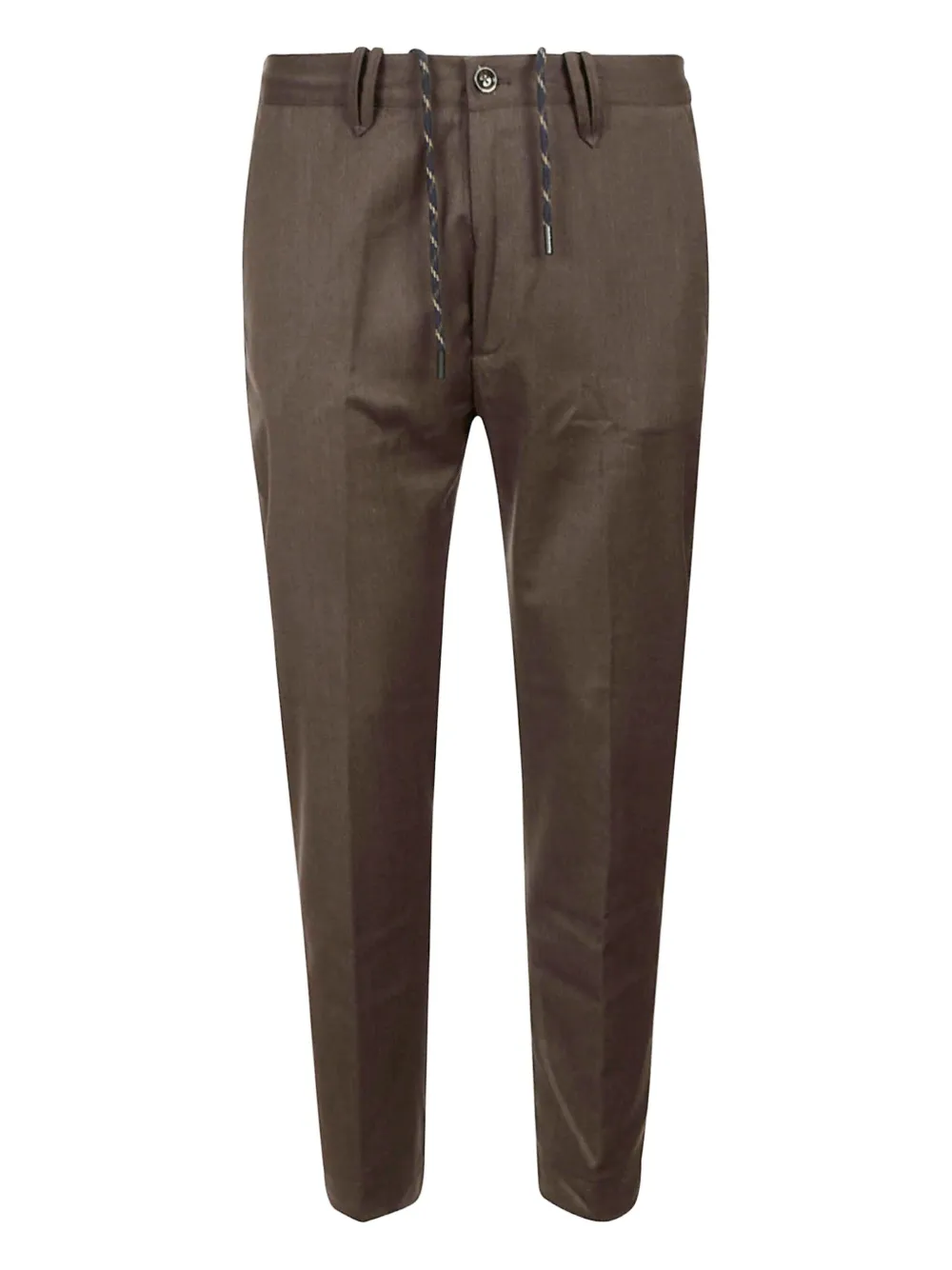 

Брюки с завязкой на талии и накладными карманами с клапанами Nine In The Morning, коричневый