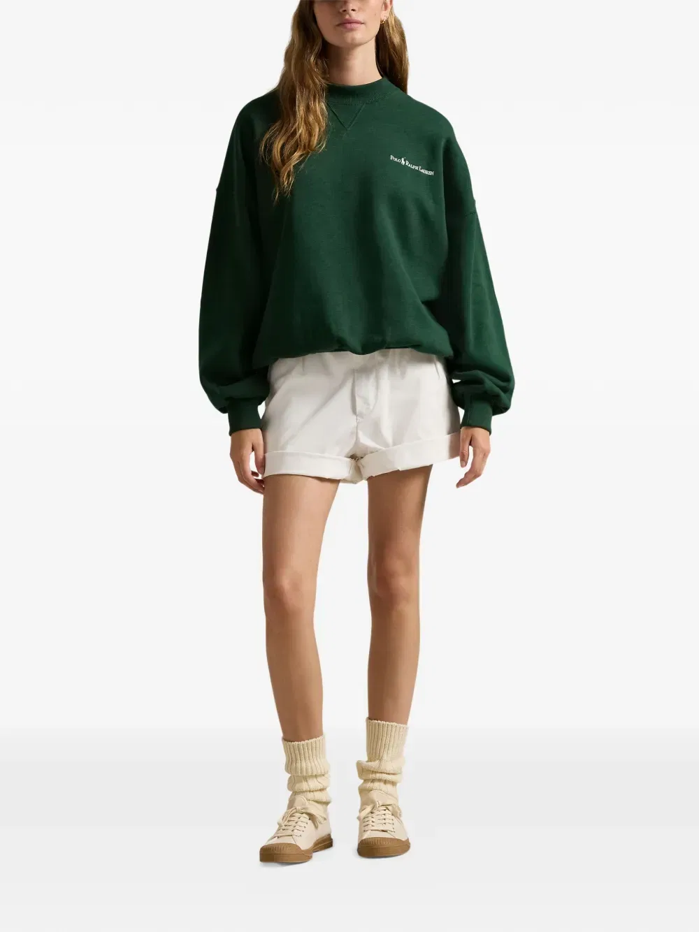 Свитер с логотипом Polo Ralph Lauren, зеленый — фото 2