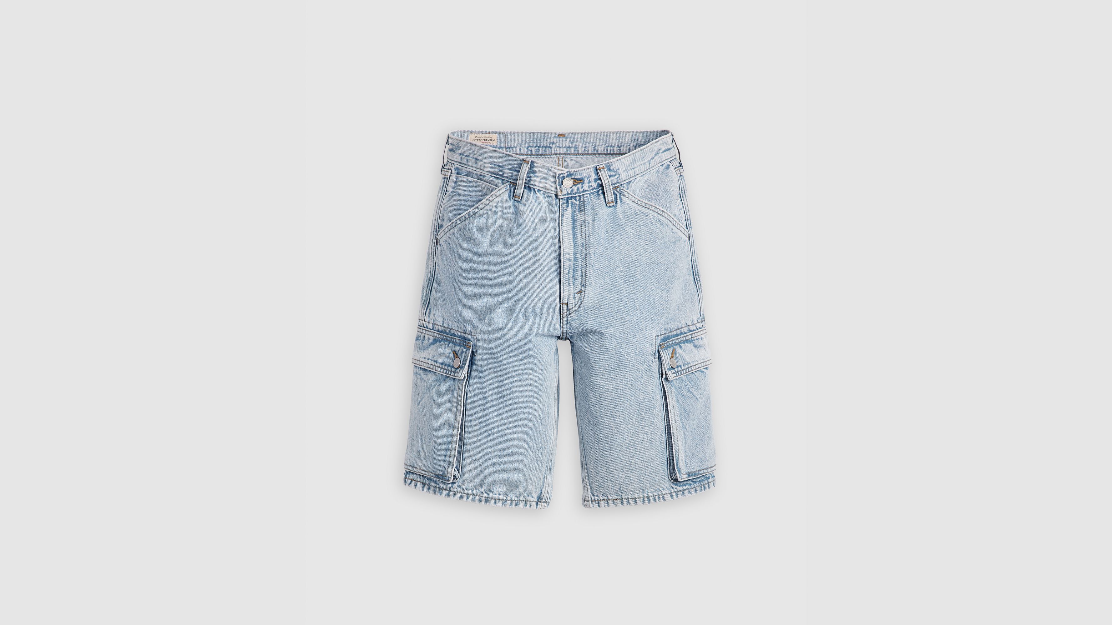 478 Мешковатые шорты Cargo 12 дюймов мужские Levi's, цвет My Pockets Full - Light Wash — фото 4