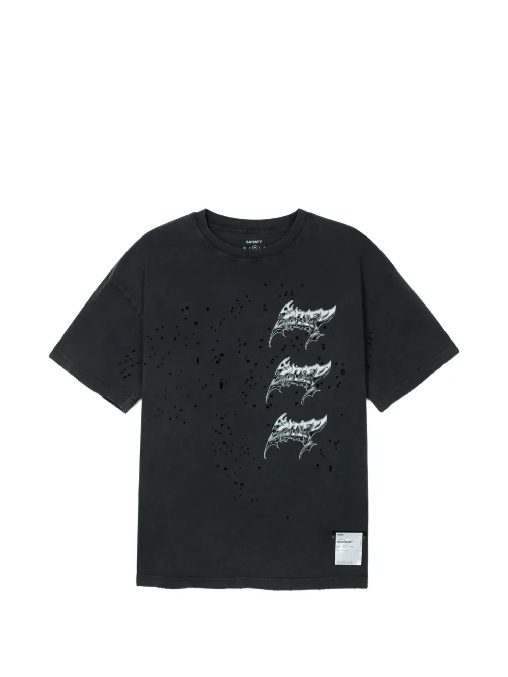 

Футболка с принтом Satisfy, черный