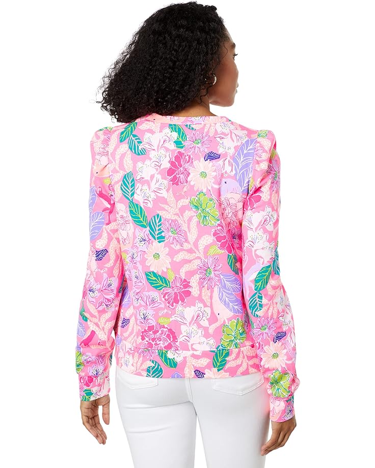 

Толстовка Lilly Pulitzer Jansen Sweatshirt, цвет Pink Isle Best of Friends