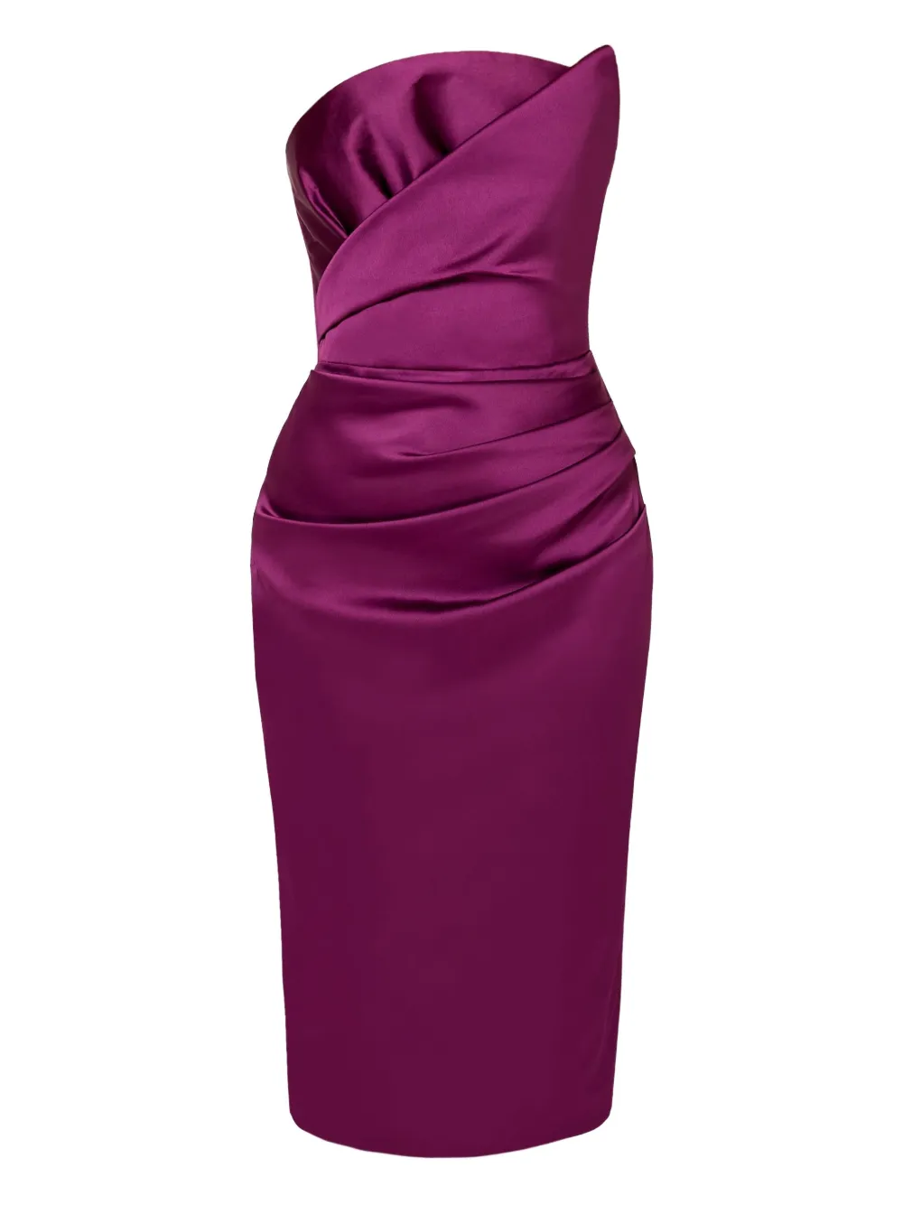 

Платье без бретелек с драпировкой Vivienne Amalin, фиолетовый