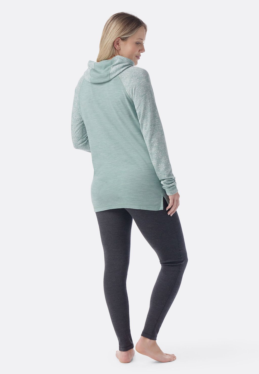 

Толстовка с капюшоном THERMAL MERINO DRAPE NECK Smartwool, светло-зеленый