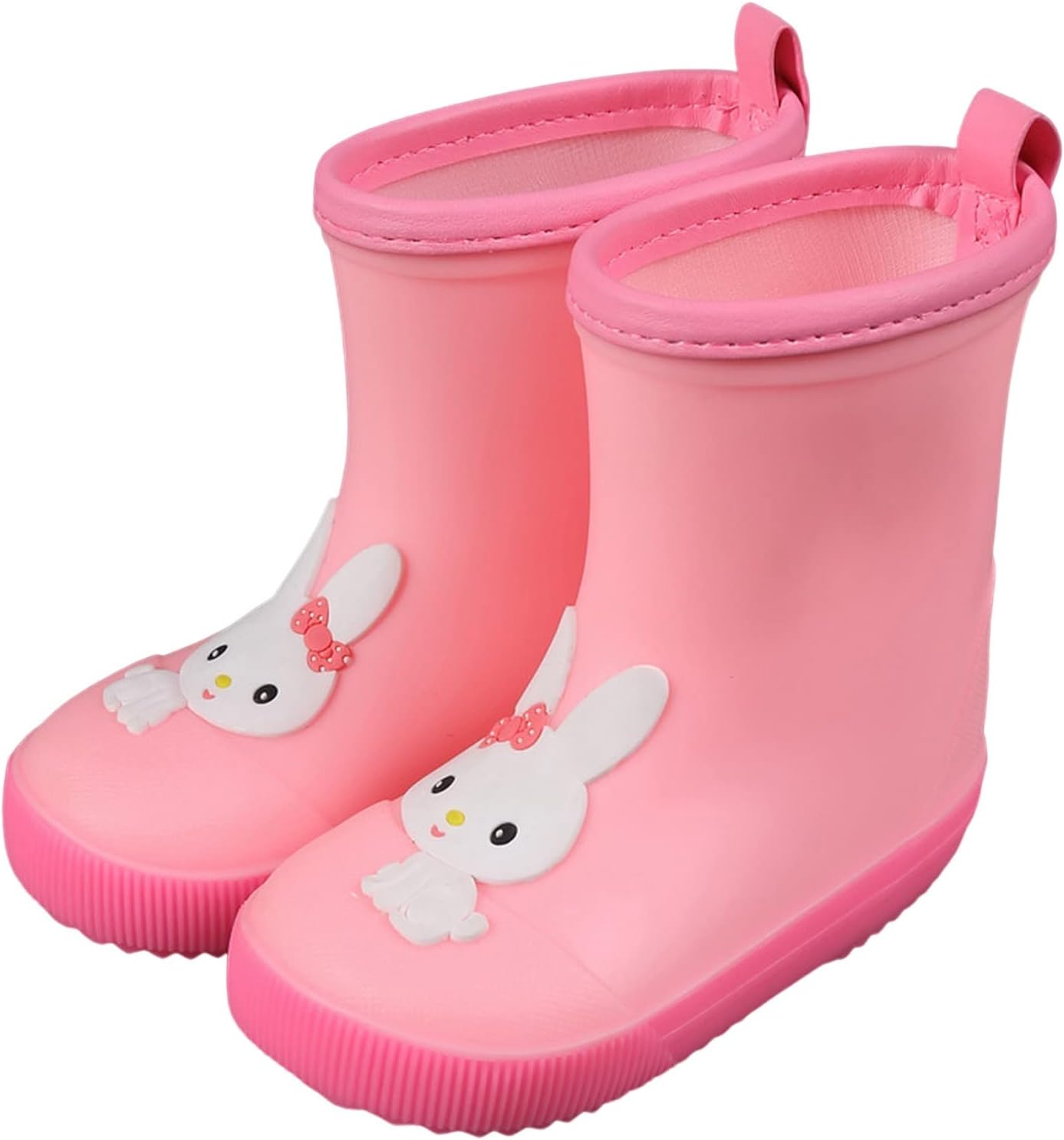 

Детские резиновые сапожки для дождя для малышей, водонепроницаемые резиновые сапожки для девочек с веселыми узорами, желтые дождевые сапоги Generic