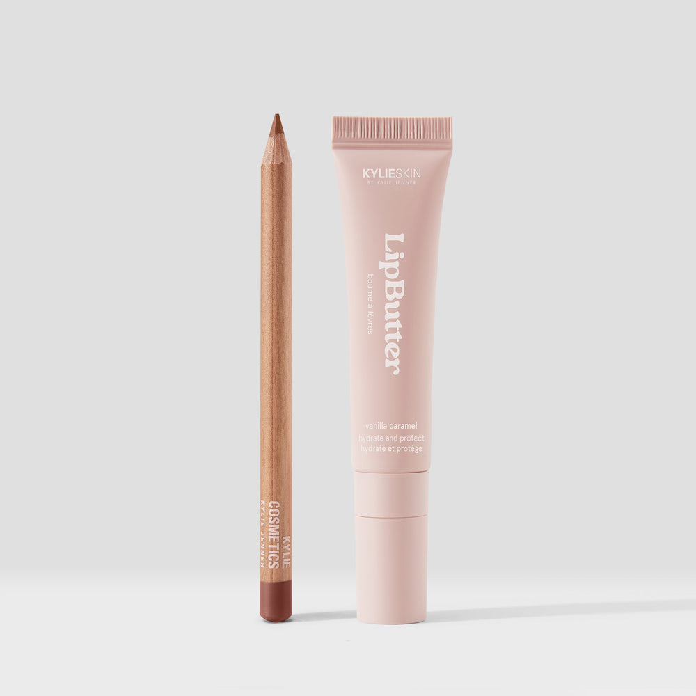 

Набор Kylie Cosmetics Lip Butter & Precision Pout Lip Liner Duo, nude beige/saturn