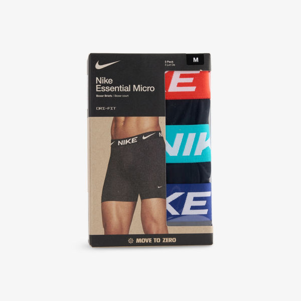 

Основные микро дри-файт боксеры стрейч-трикотажные упаковка 3 шт Nike, мультиколор