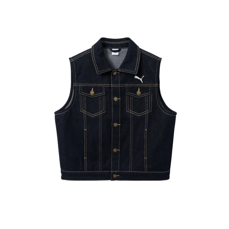 Детский жилет с лацканами Moderate PUMA, denim темно-синий 88301