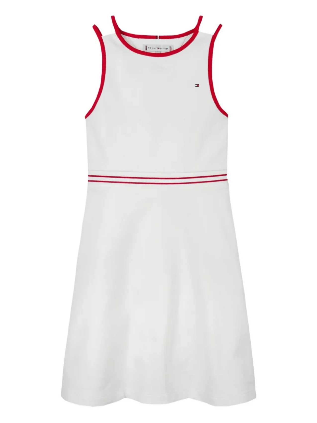 

Платье Tommy Hilfiger Junior с контрастной отделкой, белый