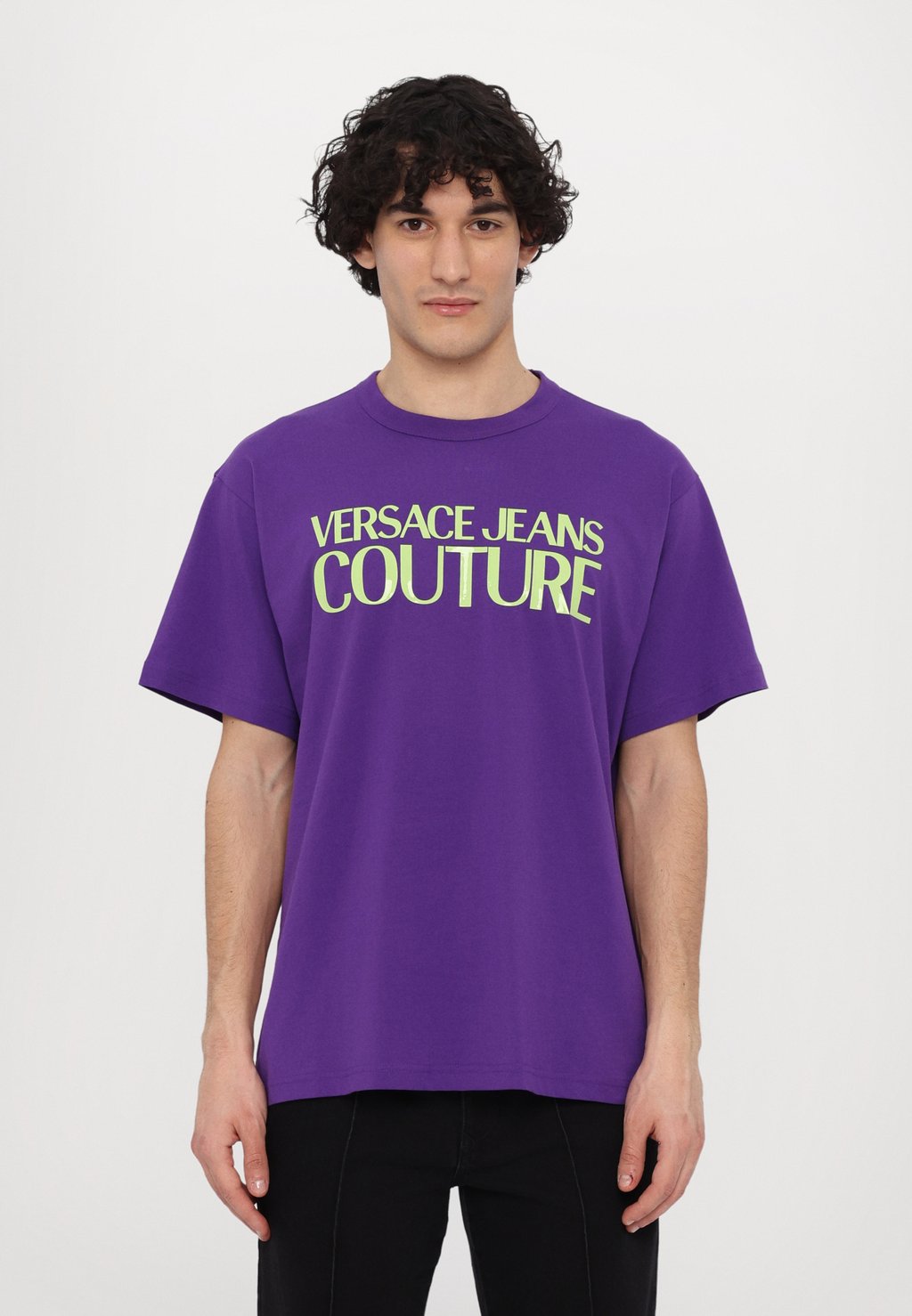 

Футболка с принтом Versace Jeans Couture, сиреневый