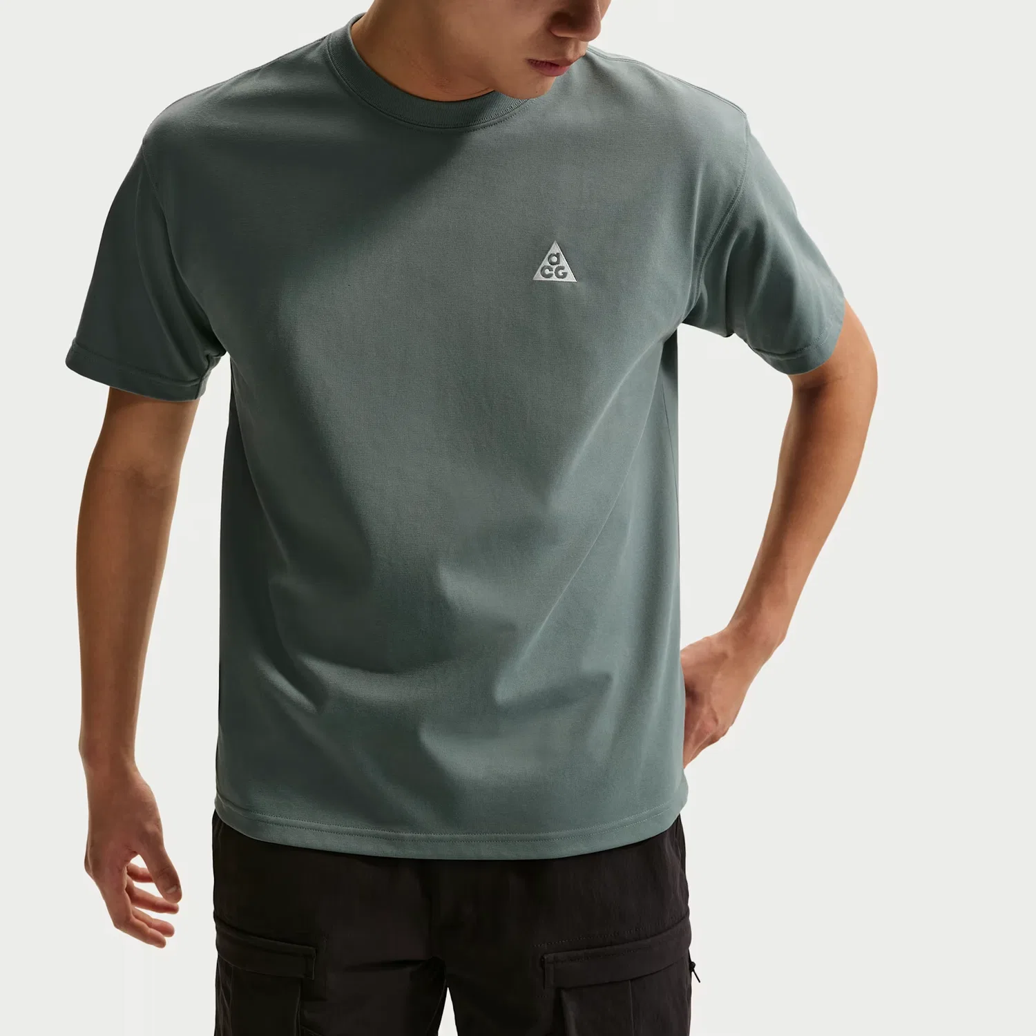 Футболка ACG мужская, цвет Mineral Slate, с круглым вырезом Nike — фото 3