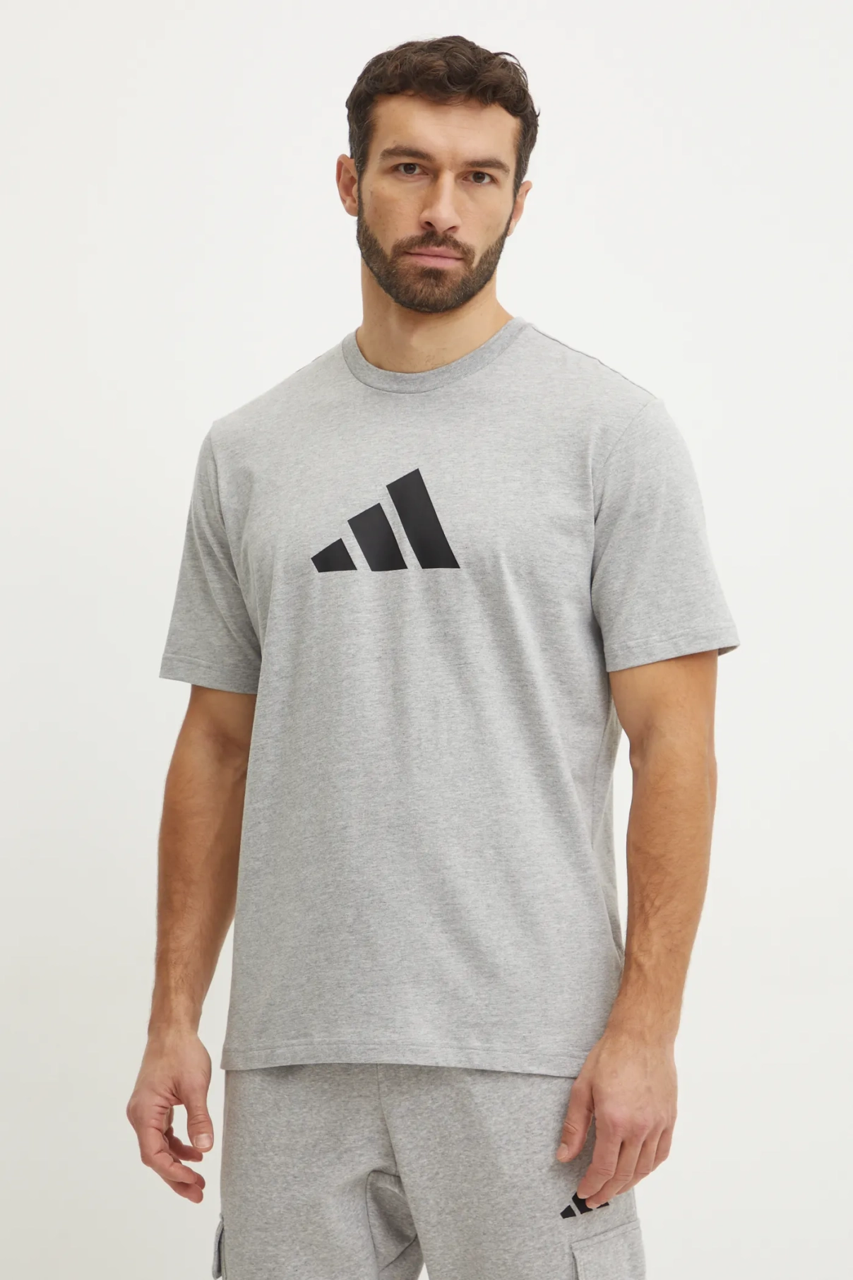 

Хлопковая футболка Future Icons adidas, серый